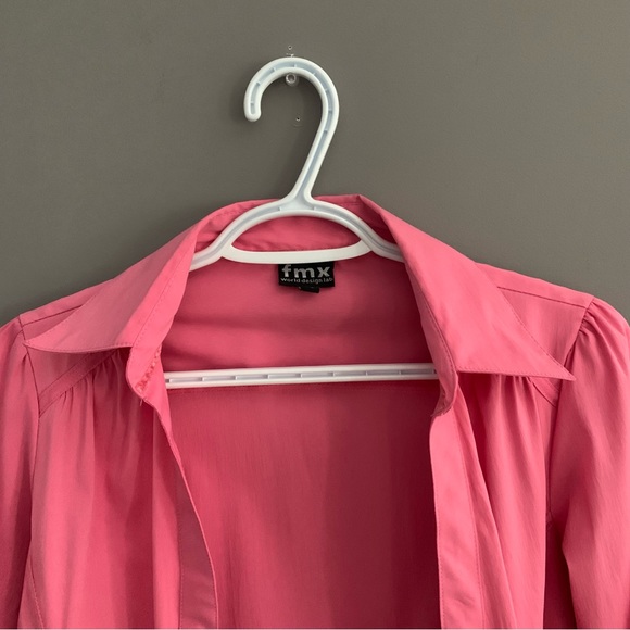 Fmx Small Petite Pink Button Down Shirt - Picture 4 of 10